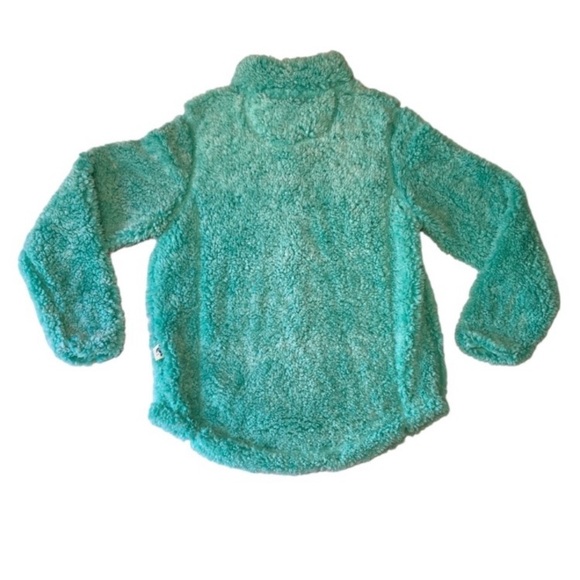 Simple Southern Sea Glass Teal & Pink Oversized Pullover Sherpa Small - Picture 4 of 4